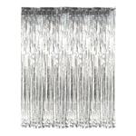 DR69282 Silver Foil Fringe Curtain